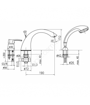 Смеситель Armatura Kwarc 4205-210-00