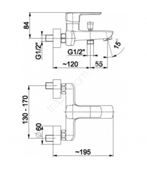 Смеситель Armatura Aquamaryn 4614-010-00