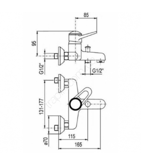 Смеситель Armatura Nefryt 504-010-00