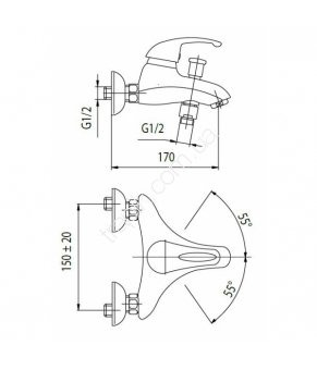Смеситель Armatura Piryt 444-040-00