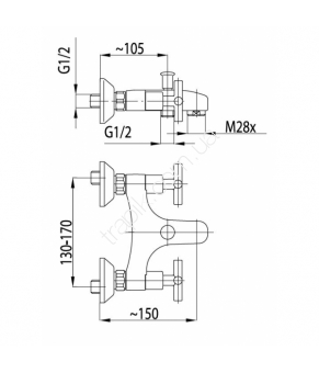 Смеситель Armatura Symetric 344-010-00