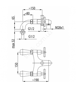 Смеситель Armatura Symetric 345-010-00