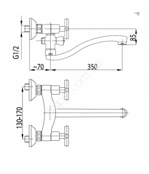 Смеситель Armatura Symetric 348-710-00