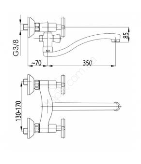 Смеситель Armatura Symetric 348-715-00