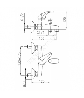 Смеситель Armatura Baryt 554-010-00