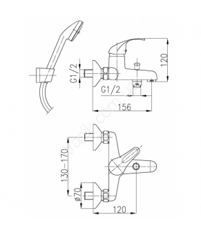 Смеситель Armatura Ecokran 5514-530-00