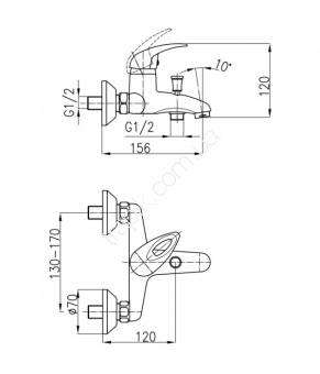 Смеситель Armatura Ferryt 544-050-00