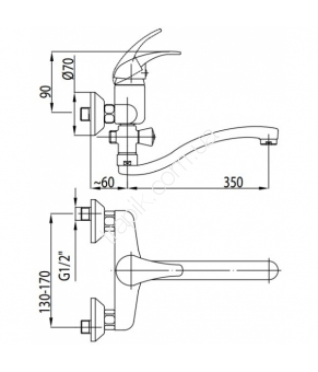 Смеситель Armatura Ferryt 548-755-00
