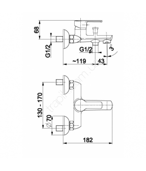 Смеситель Armatura Jadeit 5214-010-00