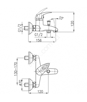 Смеситель Armatura Kroma 544-030-00