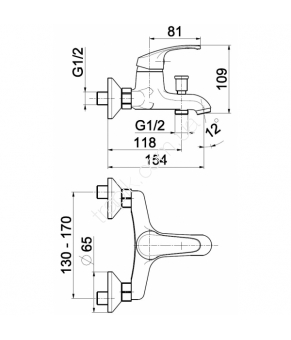 Смеситель Armatura Krzem 4214-010-00