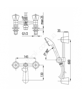 Смеситель Armatura Standard 325-481-00