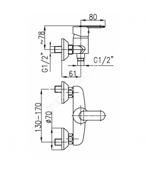 Смеситель Armatura Cyrkon 586-020-00