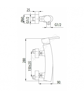 Смеситель Armatura Diament 4106-010-00