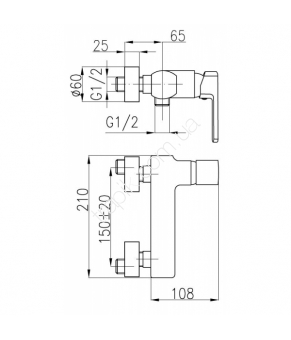 Смеситель Armatura Korund 4006-010-00