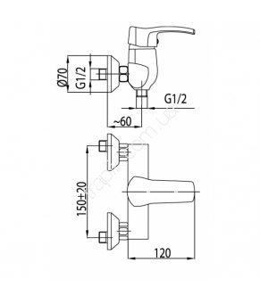 Смеситель Armatura Kwarc 4206-010-00