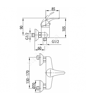 Смеситель Armatura Nefryt 506-010-00