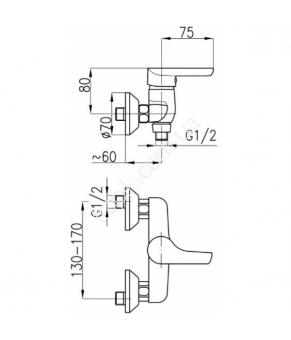 Смеситель Armatura Obsydian 5106-010-00