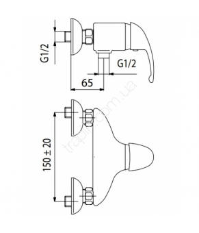 Смеситель Armatura Piryt 446-040-00