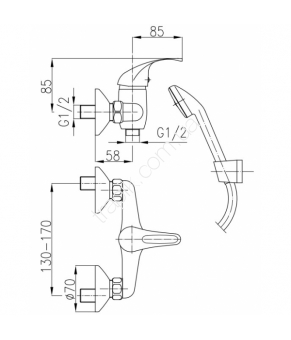 Смеситель Armatura Ecokran 5516-520-00