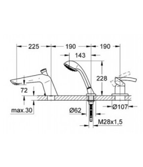 Смеситель Grohe Tenso 19153000