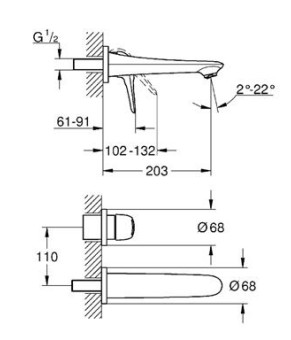 Смеситель Grohe Eurostyle 19571003