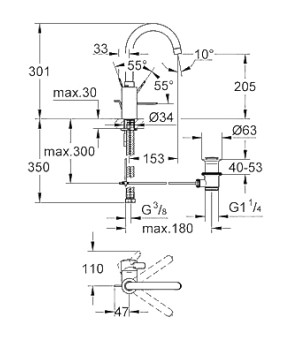 Смеситель Grohe Eurosmart 32830000