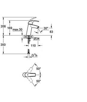 Смеситель Grohe Eurosmart 23324001