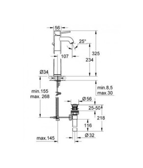 Смеситель Grohe BauClassic 32868000