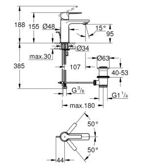 Смеситель Grohe Lineare New 32109001