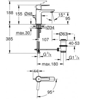 Смеситель Grohe Lineare New 23790001