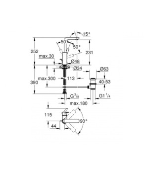Смеситель Grohe Lineare New 23296001