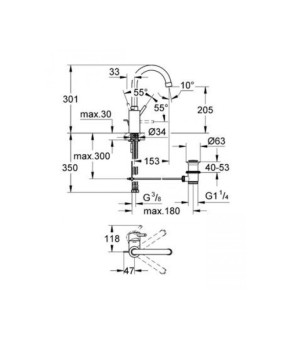 Смеситель Grohe Concetto New 32629001