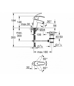 Смеситель Grohe Eurosmart 33265002
