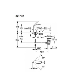 Смеситель Grohe Euroeco 32732000