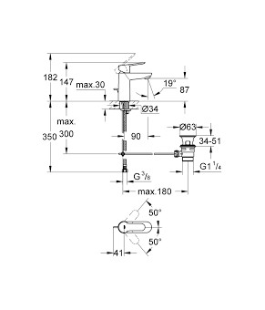 Смеситель Grohe BauEdge 23328000