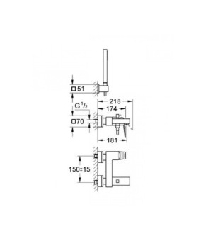 Смеситель Grohe Eurocube 23141000