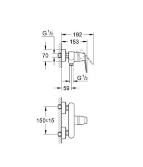 Смеситель Grohe Eurosmart 32837000