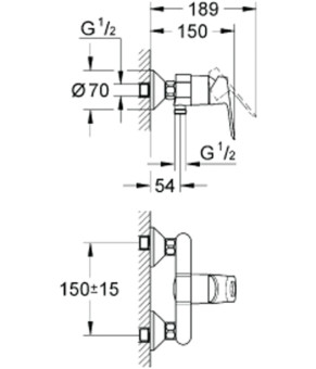 Смеситель Grohe BauLoop 23340000