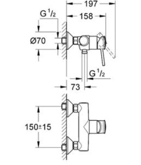 Смеситель Grohe BauClassic 32867000