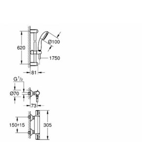 Смеситель Grohe Grohtherm 800 34565000