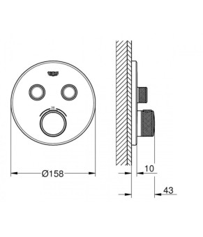 Смеситель Grohe GROHTHERM SMARTCONTROL 29119000