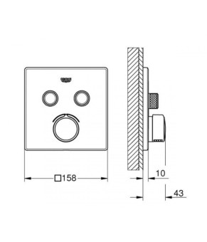 Смеситель Grohe GROHTHERM SMARTCONTROL 29148000