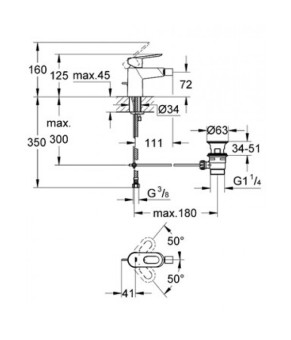 Смеситель Grohe BauLoop 23338000