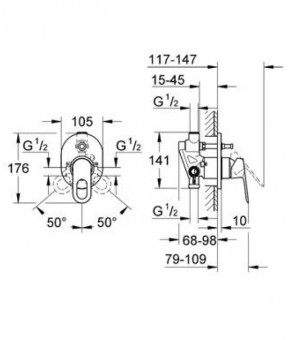 Смеситель Grohe BauClassic 29047000