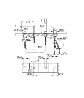 Смеситель Grohe Lineare New 19577001
