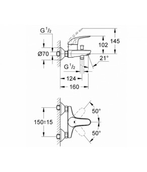 Смеситель Grohe Euroeco 32743000