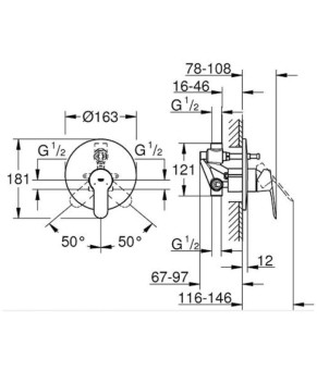 Смеситель Grohe BauEdge 29079000