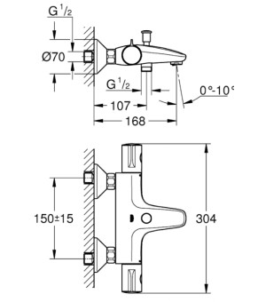 Смеситель Grohe Grohtherm 800 34576000