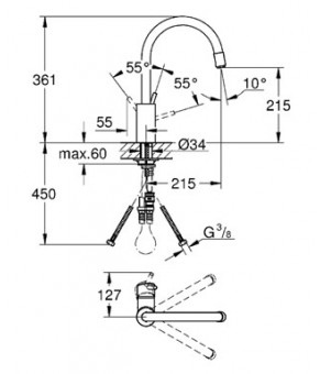 Смеситель Grohe Concetto New 32663DC1